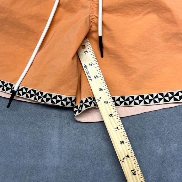 Lost Prism Beach Shorts Men's Large Yellow Cotton Stretch Mid-Rise Drawstring - Picture 7 of 10